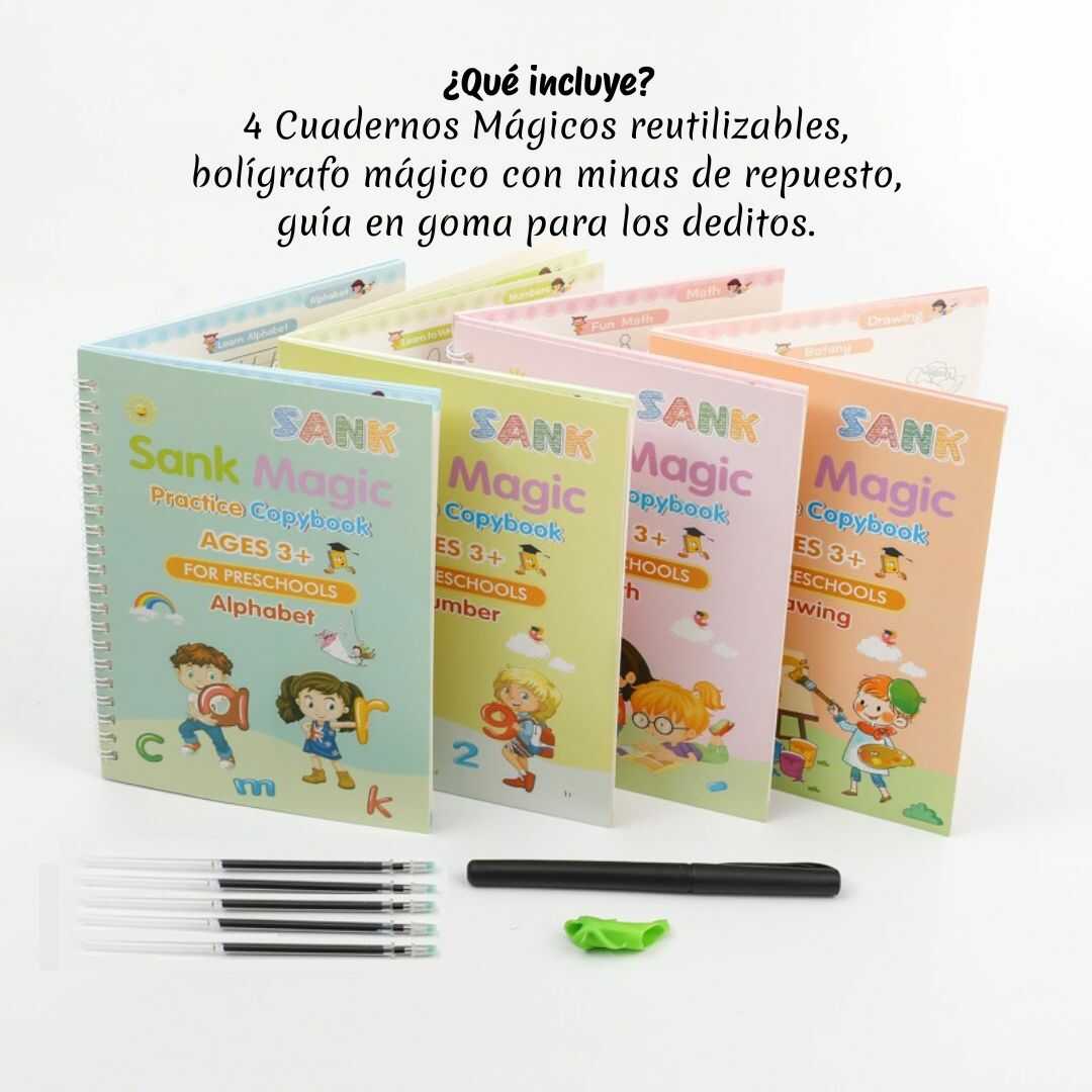 NeuroKids® – Set de Cuadernos Mágicos para Estimulación Cognitiva (4 en 1)