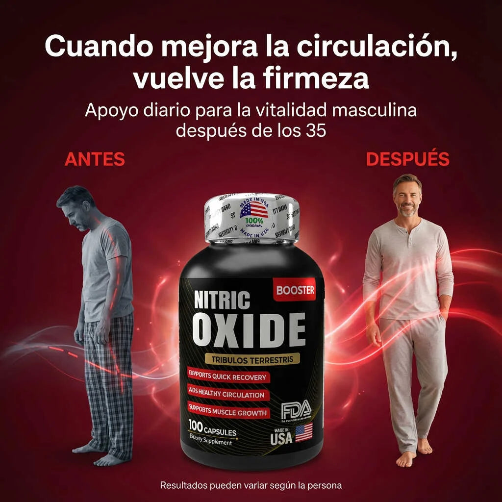 Nitric Oxide Booster | Apoyo a la circulación para erecciones más firmes y estables