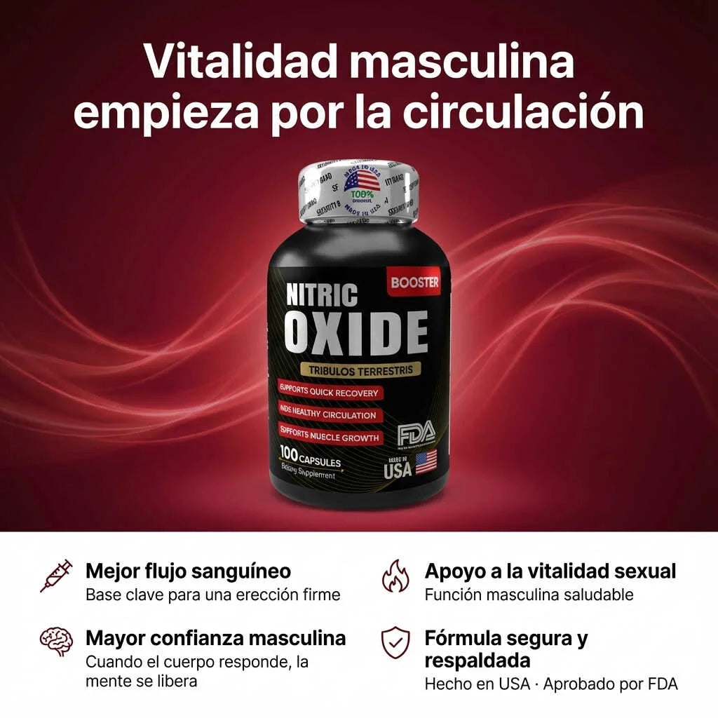 Nitric Oxide Booster | Apoyo a la circulación para erecciones más firmes y estables