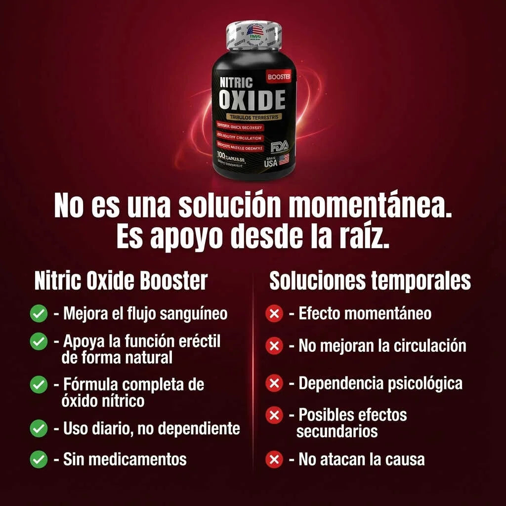 Nitric Oxide Booster | Apoyo a la circulación para erecciones más firmes y estables