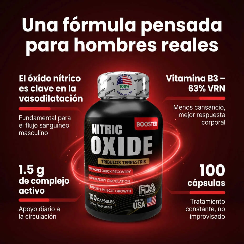 Nitric Oxide Booster | Apoyo a la circulación para erecciones más firmes y estables