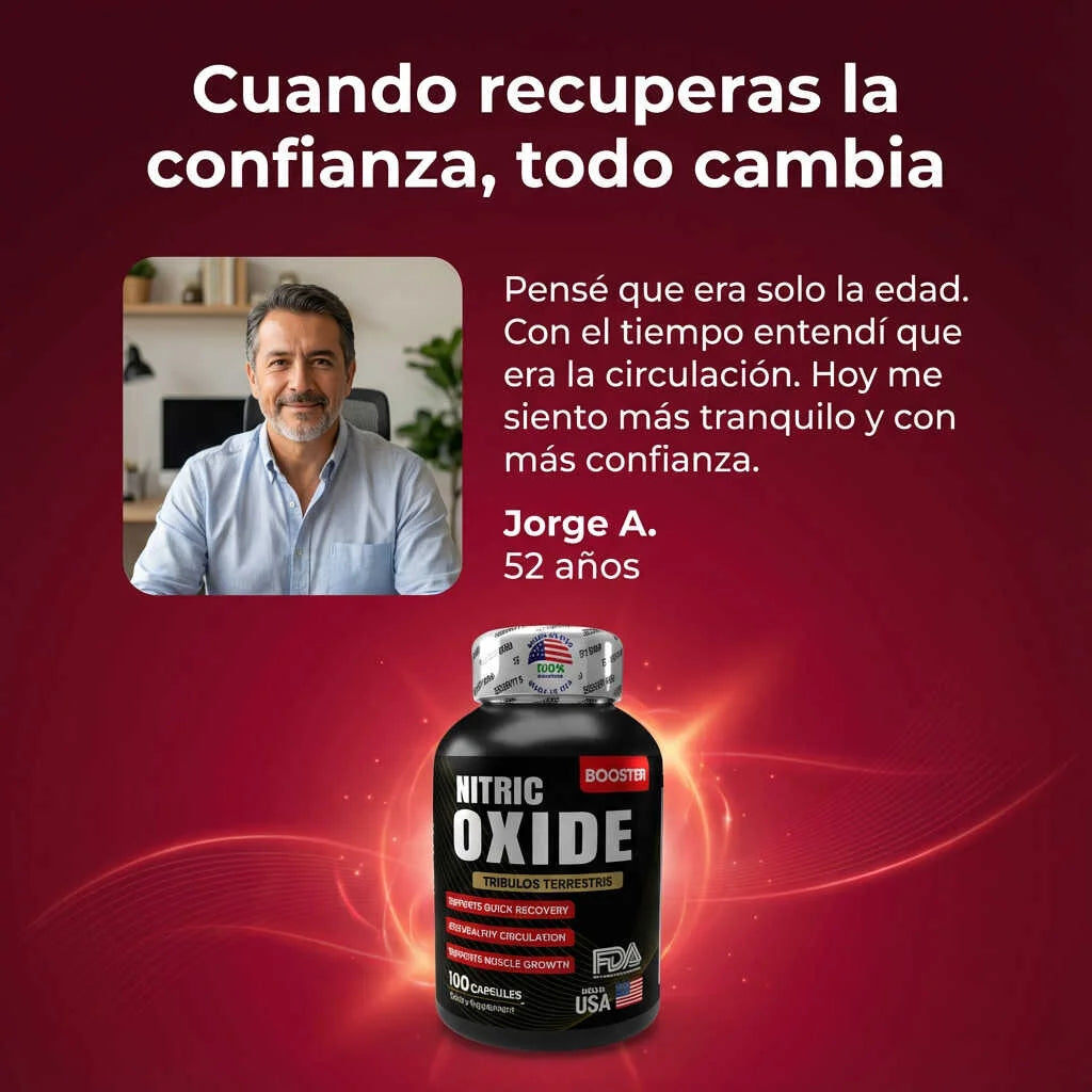 Nitric Oxide Booster | Apoyo a la circulación para erecciones más firmes y estables