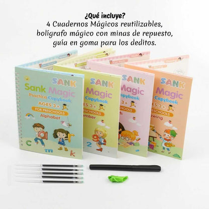 NeuroKids® – Set de Cuadernos Mágicos para Estimulación Cognitiva (4 en 1)